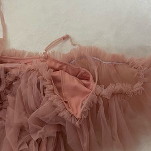 Gentle Ruffle Front Zip Top (Soft Blush) main image 0